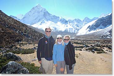 Kantega, 22,250 feet high, is a stunning peak when viewed from Pheriche.