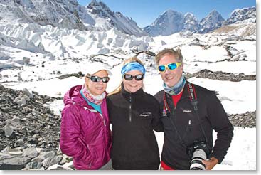 Family portrait at Base Camp, 17,500 feet