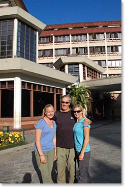 Back at the Yak and Yeti, our home in Kathmandu. 