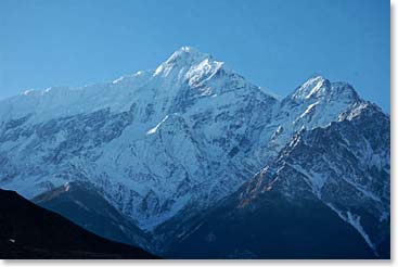 Stepping of the plane to incredible views of Nilgeri Peak