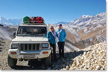 4-wheel-drive is a great way to traverse the high passes of Mustang.