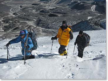 Deep snow was only one of the challenges we experienced on Summit Day.