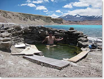 What could be more rewarding then soaking in a natural hot tub!