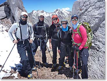 The team at our high point so far, 4750 meters