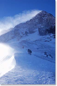 After a long day with challenging conditions the team made it to the summit of Aconcagua! Congratulations to the entire Berg Adventures team on an amazing expedition!