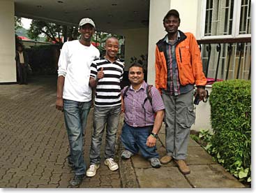 The team before they left for a tour of Arusha.