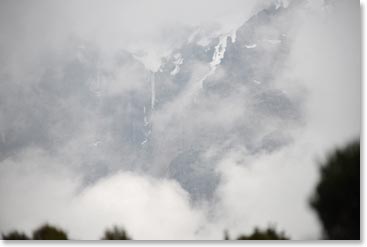 The storm clouds roll over Kilimanjaro.