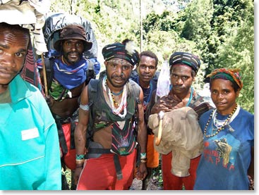 The local tribesman and our porters for the trek