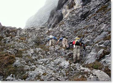 Up we go towards the summit!