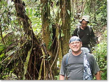 Chet in the midst of the jungle