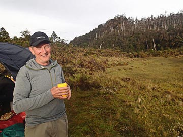 Dick enjoying his time in Papua