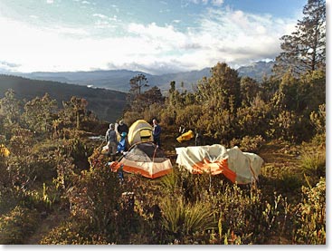 One of our camps along the trail