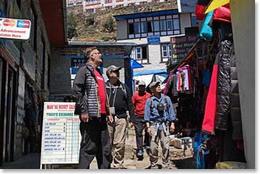 There are so many things to see and buy in the Namche Bazaar!