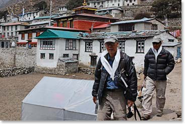 Dave and Min will spend one more night in Pangboche before returning to Lukla.