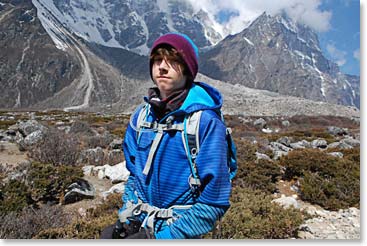 Jackson on his way to Lobuche