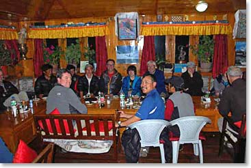 In Lukla we had a celebration party for a successful trek!
