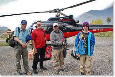 We were thrilled to be able to ride a helicopter from Lukla to Kathmandu. It was a great way to end our incredible journey through the Khumbu!