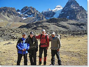 The team at Condoriri Base Camp