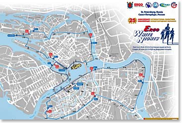 The White Nights Marathon’s route