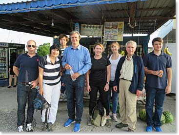 At a market that Karina took us to in the Caucasus