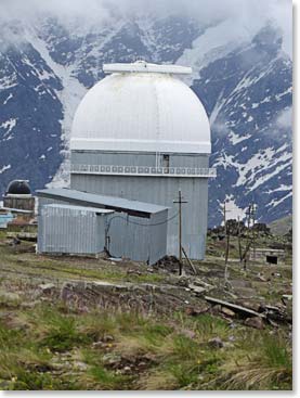 The observatory we hiked to yesterday.