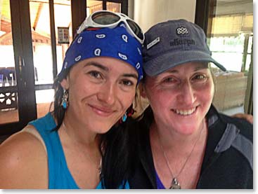 Sisters Karina and Micheline were off for some quick shopping after lunch. 