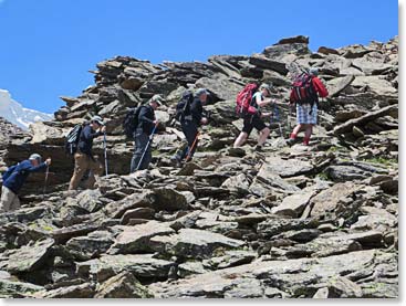 We began our time in the mountains acclimatizing on day hikes.