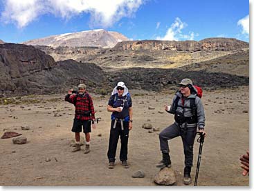 Edward, Jon and Hugo arrive at Moir hut