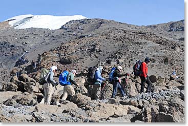 Climbing to Stella Point