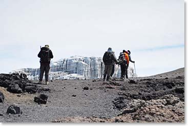 Moving towards the summit