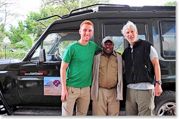 The team ready for their safari adventure!