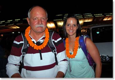 Rich and Bonnie at the airport