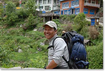Min Bhadaur, BAI trekking guide for the past 14 years