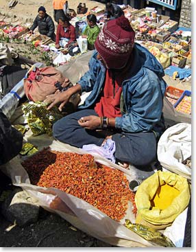 Spices at Namche Bazaar
