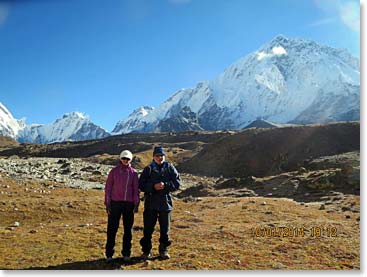 On the trail from Lobuche to Gorak Shep