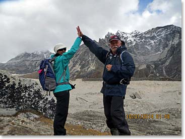 Reaching 5000m deserves a high five