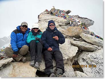 The top of Kala Patar