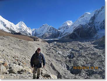 Last look at Everest Base Camp