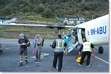 On the ground in Lukla