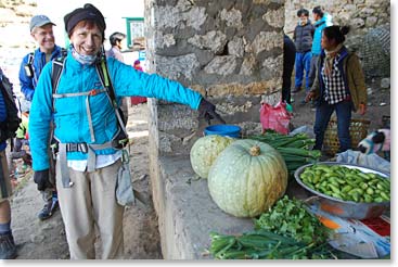 Barb at the Namche Market