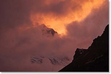A Thame Sunset. A beautiful remote Sherpa village.