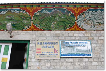 We set off from Thame and our first stop was the Khumbu Bijuli Small Hydro Project.