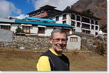 Ken at the Tangboche Monastery