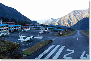 Tomorrow Scott and Barbara will board a plane at the famous Lukla landing strip to return to Kathmandu.