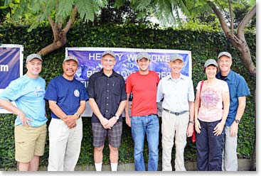 The team met at the Yak and Yeti in Kathmandu.