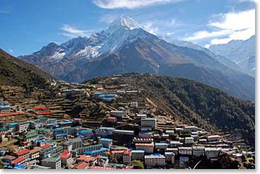 We spent a few days relaxing in the beautiful village of Namche.
