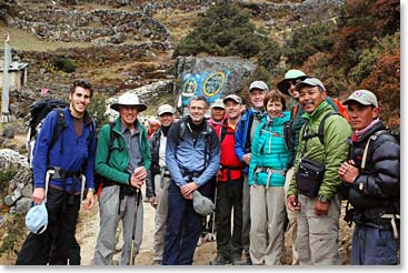 We met Sir Edmund Hillary’s son and grandson along the trails!