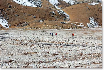 Ken and his team departed from the team to trek the High Passes