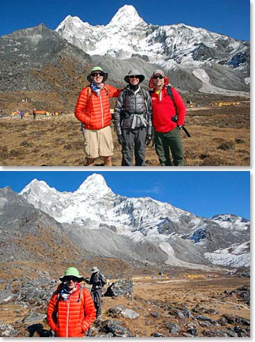 The team at Ama Dablam base camp