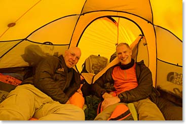 Tent mates: Rob and Gordon
